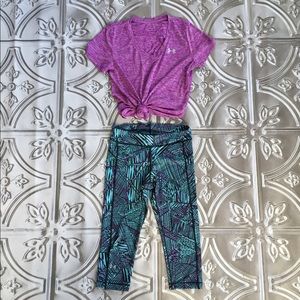 Under Armour athletic wear outfit - Small